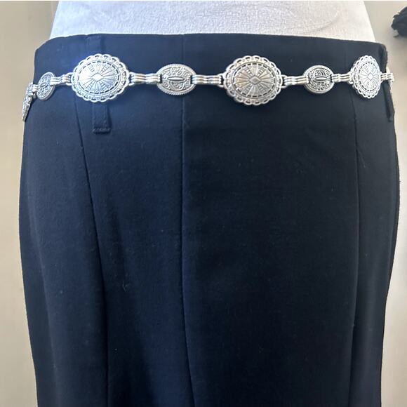 VINTAGE 90's-Y2K Black Midi Skirt - Picture 4 of 7